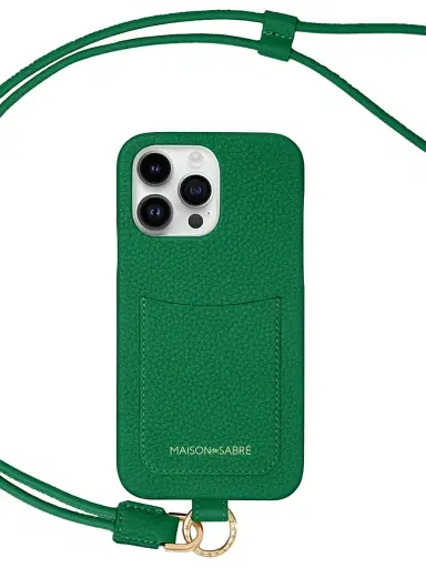 MAISON de SABRÉ Sling Phone Case (iPhone 15 Pro) - Emerald Green | Thumbnail 4 MAISON de SABRÉ Sling Phone Case (iPhone 15 Pro) - Emerald Green | Thumbnail 4