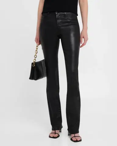 L'Agence Selma High-Rise Coated Sleek Baby Boot Jeans | Thumbnail 4 L'Agence Selma High-Rise Coated Sleek Baby Boot Jeans | Thumbnail 4