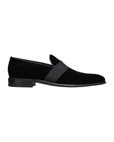Santoni Men's Isomer Grosgrain Velvet Formal Loafers | Thumbnail 1 Santoni Men's Isomer Grosgrain Velvet Formal Loafers | Thumbnail 1