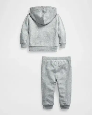 Polo Ralph Lauren Boy's Atlantic Terry 2-Piece Sweatsuit, Size 3M-24M | Thumbnail 2 Polo Ralph Lauren Boy's Atlantic Terry 2-Piece Sweatsuit, Size 3M-24M | Thumbnail 2