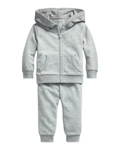 Polo Ralph Lauren Boy's Atlantic Terry 2-Piece Sweatsuit, Size 3M-24M | Thumbnail 1 Polo Ralph Lauren Boy's Atlantic Terry 2-Piece Sweatsuit, Size 3M-24M | Thumbnail 1
