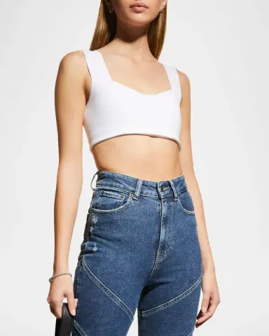 A.L.C. Jordana Seamed Cropped Bra Top | Thumbnail 4 A.L.C. Jordana Seamed Cropped Bra Top | Thumbnail 4