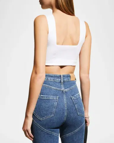 A.L.C. Jordana Seamed Cropped Bra Top | Thumbnail 6 A.L.C. Jordana Seamed Cropped Bra Top | Thumbnail 6