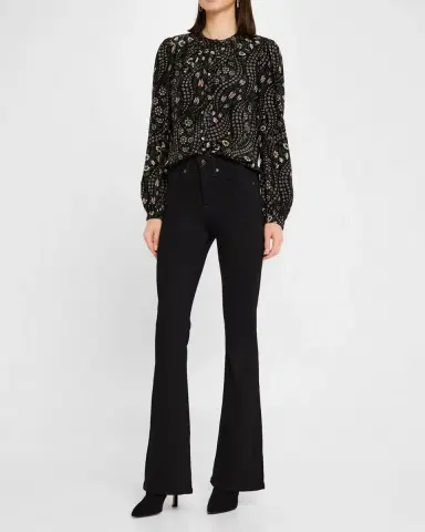 Veronica Beard Beverly High-Rise Skinny Flare Jeans | Thumbnail 4 Veronica Beard Beverly High-Rise Skinny Flare Jeans | Thumbnail 4