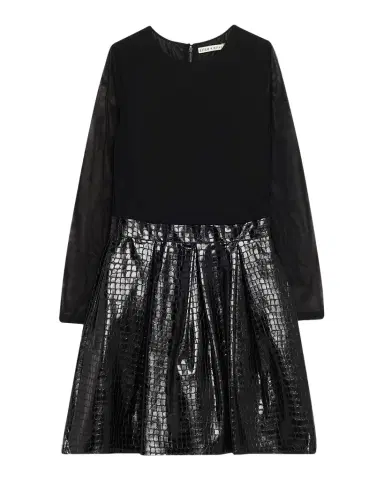 ALICE + OLIVIA Chara Vegan-Leather Party Dress | Thumbnail 1 ALICE + OLIVIA Chara Vegan-Leather Party Dress | Thumbnail 1