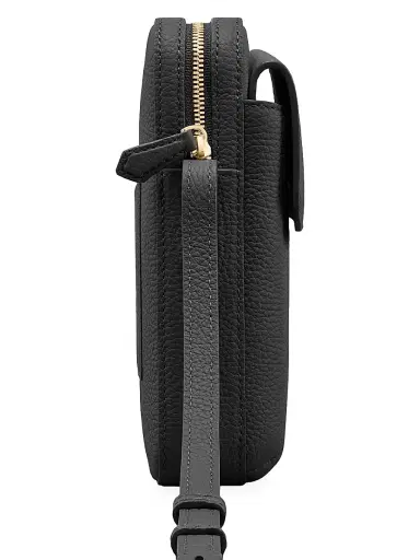 MAISON de SABRÉ Leather Zip Phone Pouch - Black Caviar | Thumbnail 4 MAISON de SABRÉ Leather Zip Phone Pouch - Black Caviar | Thumbnail 4