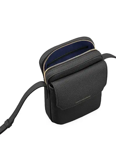 MAISON de SABRÉ Leather Zip Phone Pouch - Black Caviar | Thumbnail 7 MAISON de SABRÉ Leather Zip Phone Pouch - Black Caviar | Thumbnail 7