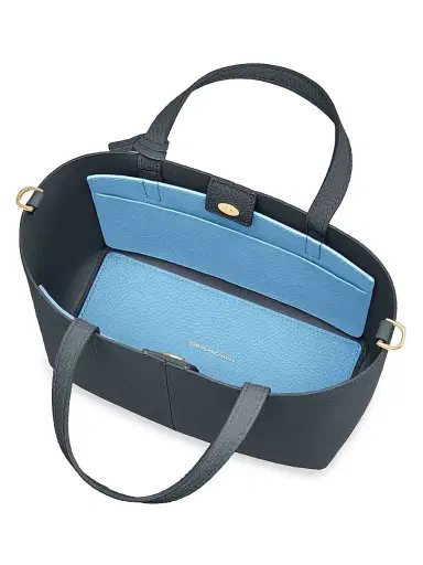 MAISON de SABRÉ Women's Leather Soft Tote Bag - Graphite Sky | Thumbnail 2 MAISON de SABRÉ Women's Leather Soft Tote Bag - Graphite Sky | Thumbnail 2