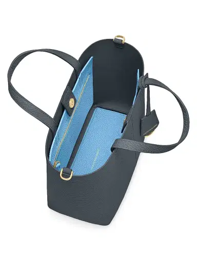 MAISON de SABRÉ Women's Leather Soft Tote Bag - Graphite Sky | Thumbnail 4 MAISON de SABRÉ Women's Leather Soft Tote Bag - Graphite Sky | Thumbnail 4