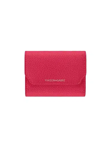 MAISON de SABRÉ Women's Leather Trifold Wallet - Fuchsia Lavender | Thumbnail 1 MAISON de SABRÉ Women's Leather Trifold Wallet - Fuchsia Lavender | Thumbnail 1