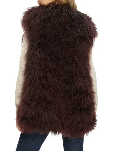 Gorski Women's Select Mongolian Goat Zip Vest | Thumbnail 4 Gorski Women's Select Mongolian Goat Zip Vest | Thumbnail 4