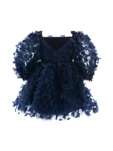 Tulleen Baby Girl's,Little Girl's & Girl's Bell Mariposa Dress - Navy | Thumbnail 2 Tulleen Baby Girl's,Little Girl's & Girl's Bell Mariposa Dress - Navy | Thumbnail 2