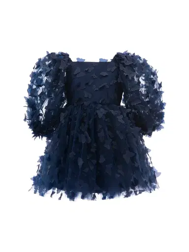 Tulleen Baby Girl's,Little Girl's & Girl's Bell Mariposa Dress - Navy | Thumbnail 1 Tulleen Baby Girl's,Little Girl's & Girl's Bell Mariposa Dress - Navy | Thumbnail 1
