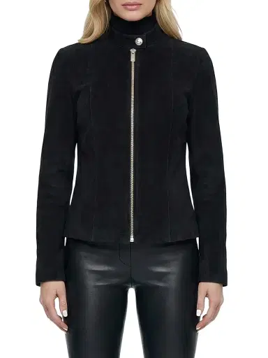 Gorski Women's Select Metis Suede Zip Jacket - Black - Size Large | Thumbnail 2 Gorski Women's Select Metis Suede Zip Jacket - Black - Size Large | Thumbnail 2