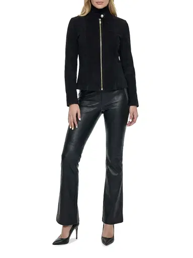 Gorski Women's Select Metis Suede Zip Jacket - Black - Size Large | Thumbnail 6 Gorski Women's Select Metis Suede Zip Jacket - Black - Size Large | Thumbnail 6