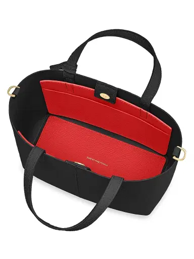 MAISON de SABRÉ Women's Leather Soft Tote Bag - Rouge Noir | Thumbnail 3 MAISON de SABRÉ Women's Leather Soft Tote Bag - Rouge Noir | Thumbnail 3