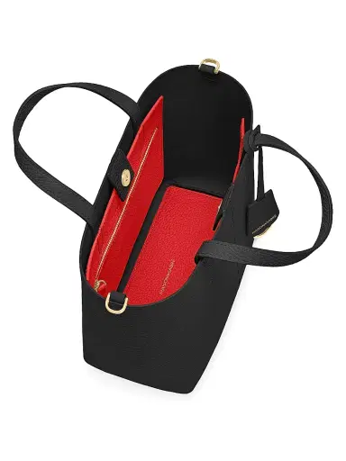 MAISON de SABRÉ Women's Leather Soft Tote Bag - Rouge Noir | Thumbnail 5 MAISON de SABRÉ Women's Leather Soft Tote Bag - Rouge Noir | Thumbnail 5