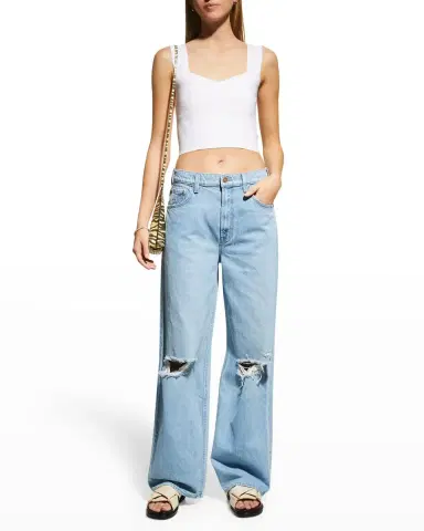 A.L.C. Jordana Seamed Cropped Tank Top | Thumbnail 2 A.L.C. Jordana Seamed Cropped Tank Top | Thumbnail 2