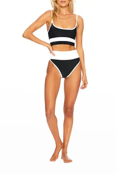 BEACH RIOT Eva Ribbed Colorblock Swim Top | Thumbnail 3 BEACH RIOT Eva Ribbed Colorblock Swim Top | Thumbnail 3