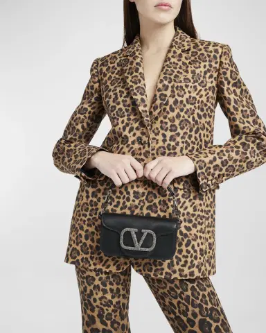 Valentino Garavani Loco VLOGO Small Calfskin Shoulder Bag | Thumbnail 4 Valentino Garavani Loco VLOGO Small Calfskin Shoulder Bag | Thumbnail 4