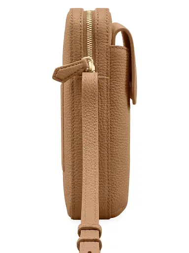 MAISON de SABRÉ Leather Zip Phone Pouch - Sandstone Brown | Thumbnail 4 MAISON de SABRÉ Leather Zip Phone Pouch - Sandstone Brown | Thumbnail 4