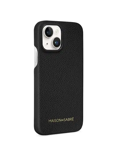 MAISON de SABRÉ Women's Leather Phone Case (iPhone 15) - Black Caviar | Thumbnail 3 MAISON de SABRÉ Women's Leather Phone Case (iPhone 15) - Black Caviar | Thumbnail 3