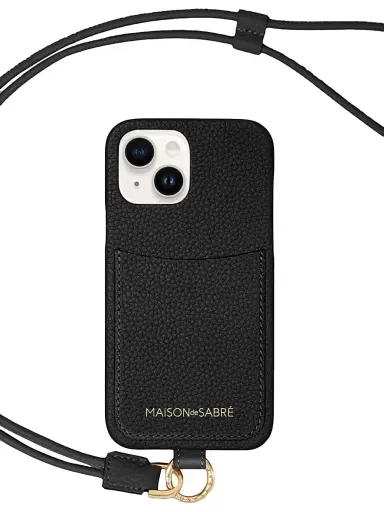 MAISON de SABRÉ Women's Sling Phone Case (iPhone 15) - Black Caviar | Thumbnail 4 MAISON de SABRÉ Women's Sling Phone Case (iPhone 15) - Black Caviar | Thumbnail 4