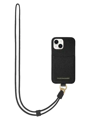 MAISON de SABRÉ Women's Sling Phone Case (iPhone 15) - Black Caviar | Thumbnail 1 MAISON de SABRÉ Women's Sling Phone Case (iPhone 15) - Black Caviar | Thumbnail 1
