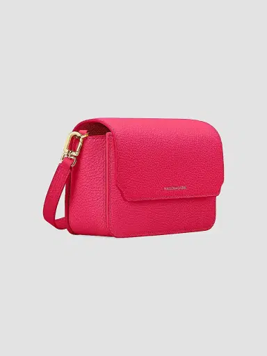 MAISON de SABRÉ Women's Mini Leather Flap Bag - Shibuya Fuchsia | Thumbnail 4 MAISON de SABRÉ Women's Mini Leather Flap Bag - Shibuya Fuchsia | Thumbnail 4