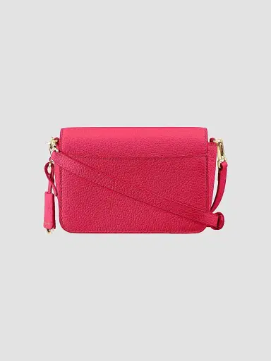 MAISON de SABRÉ Women's Mini Leather Flap Bag - Shibuya Fuchsia | Thumbnail 6 MAISON de SABRÉ Women's Mini Leather Flap Bag - Shibuya Fuchsia | Thumbnail 6