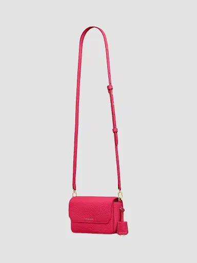 MAISON de SABRÉ Women's Mini Leather Flap Bag - Shibuya Fuchsia | Thumbnail 7 MAISON de SABRÉ Women's Mini Leather Flap Bag - Shibuya Fuchsia | Thumbnail 7