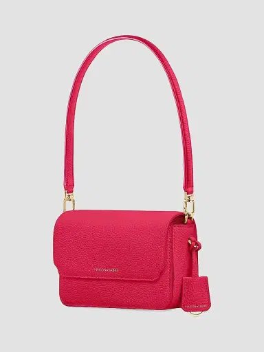 MAISON de SABRÉ Women's Mini Leather Flap Bag - Shibuya Fuchsia | Thumbnail 8 MAISON de SABRÉ Women's Mini Leather Flap Bag - Shibuya Fuchsia | Thumbnail 8