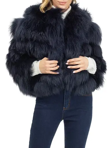 Gorski Women's Select Lamb Jacket - Navy - Size Medium | Thumbnail 4 Gorski Women's Select Lamb Jacket - Navy - Size Medium | Thumbnail 4