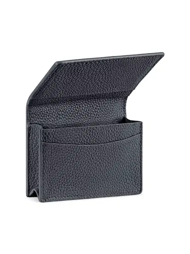 MAISON de SABRÉ Women's Leather Card Case - Graphite Grey | Thumbnail 2 MAISON de SABRÉ Women's Leather Card Case - Graphite Grey | Thumbnail 2