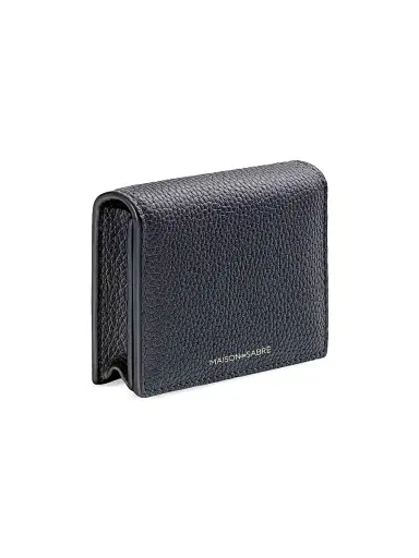 MAISON de SABRÉ Women's Leather Card Case - Graphite Grey | Thumbnail 3 MAISON de SABRÉ Women's Leather Card Case - Graphite Grey | Thumbnail 3