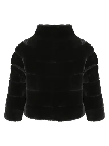 Gorski Women's Shearling Lamb Bolero Coat - Black - Size XL | Thumbnail 2 Gorski Women's Shearling Lamb Bolero Coat - Black - Size XL | Thumbnail 2