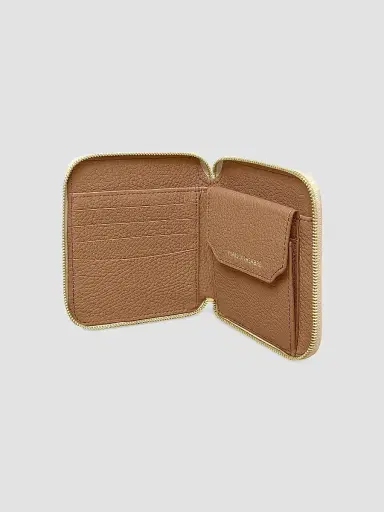 MAISON de SABRÉ Women's Leather Zip Around Wallet - Saharan Brown | Thumbnail 3 MAISON de SABRÉ Women's Leather Zip Around Wallet - Saharan Brown | Thumbnail 3