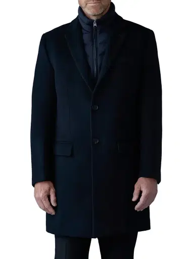 Mackage Men's Skai Down-Lined Wool Coat - Navy | Thumbnail 3 Mackage Men's Skai Down-Lined Wool Coat - Navy | Thumbnail 3