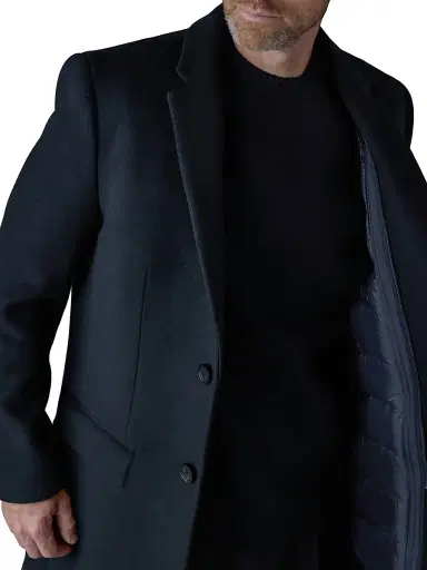 Mackage Men's Skai Down-Lined Wool Coat - Navy | Thumbnail 6 Mackage Men's Skai Down-Lined Wool Coat - Navy | Thumbnail 6
