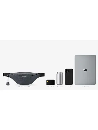 MAISON de SABRÉ Leather Sling Bag - Graphite Grey | Thumbnail 8 MAISON de SABRÉ Leather Sling Bag - Graphite Grey | Thumbnail 8