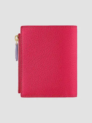 MAISON de SABRÉ Women's Leather Bifold Wallet - Fuchsia Lavender | Thumbnail 4 MAISON de SABRÉ Women's Leather Bifold Wallet - Fuchsia Lavender | Thumbnail 4