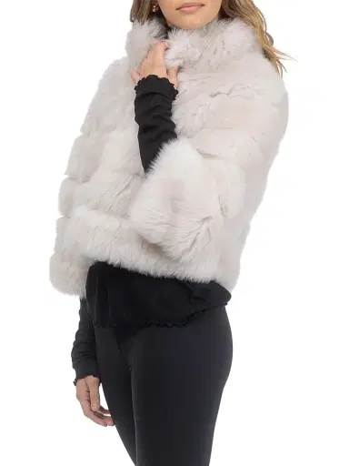Gorski Women's Merinillo Shearling Lamb Bolero - Cream - Size Large | Thumbnail 4 Gorski Women's Merinillo Shearling Lamb Bolero - Cream - Size Large | Thumbnail 4