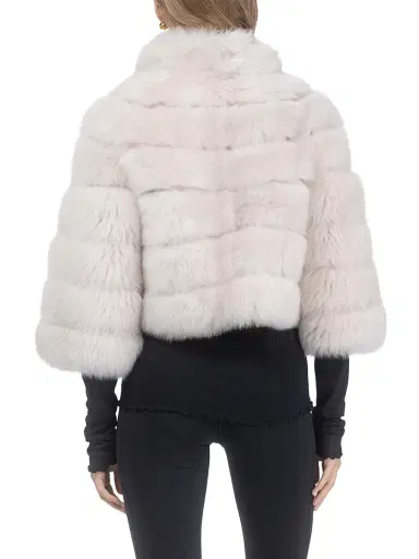 Gorski Women's Merinillo Shearling Lamb Bolero - Cream - Size Large | Thumbnail 5 Gorski Women's Merinillo Shearling Lamb Bolero - Cream - Size Large | Thumbnail 5