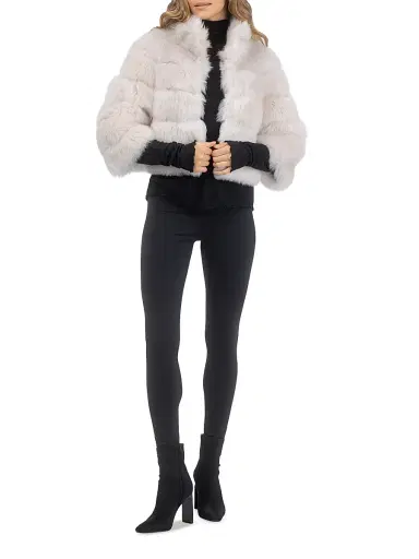 Gorski Women's Merinillo Shearling Lamb Bolero - Cream - Size Large | Thumbnail 6 Gorski Women's Merinillo Shearling Lamb Bolero - Cream - Size Large | Thumbnail 6