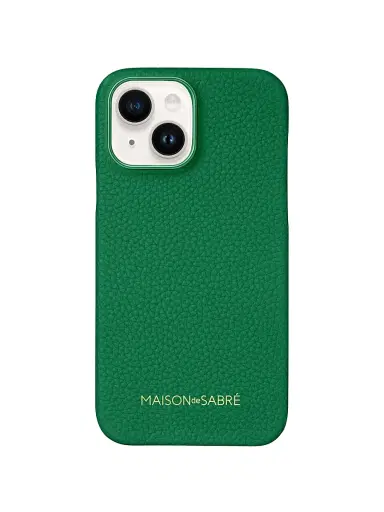 MAISON de SABRÉ Women's Leather Phone Case (iPhone 15) - Emerald Green | Thumbnail 1 MAISON de SABRÉ Women's Leather Phone Case (iPhone 15) - Emerald Green | Thumbnail 1