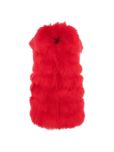 Gorski Women's Select Lamb Vest - Red - Size Medium | Thumbnail 1 Gorski Women's Select Lamb Vest - Red - Size Medium | Thumbnail 1