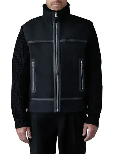 Mackage Men's Jonathan Wool Shearling Jacket - Black | Thumbnail 3 Mackage Men's Jonathan Wool Shearling Jacket - Black | Thumbnail 3
