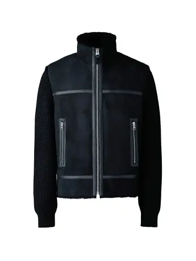 Mackage Men's Jonathan Wool Shearling Jacket - Black | Thumbnail 1 Mackage Men's Jonathan Wool Shearling Jacket - Black | Thumbnail 1