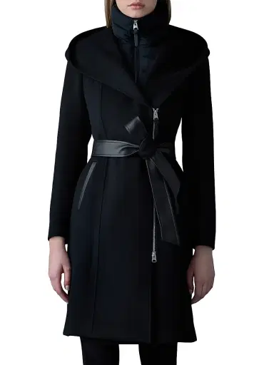Mackage Women's Shia 2-In-1 Double-Face Wool Coat - Black - Size XS | Thumbnail 2 Mackage Women's Shia 2-In-1 Double-Face Wool Coat - Black - Size XS | Thumbnail 2