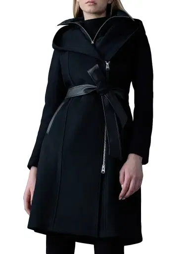 Mackage Women's Shia 2-In-1 Double-Face Wool Coat - Black - Size XS | Thumbnail 5 Mackage Women's Shia 2-In-1 Double-Face Wool Coat - Black - Size XS | Thumbnail 5